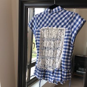 Blue free people top!